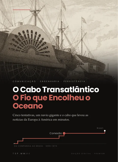 Capa do e-book O Cabo Transatlântico: O Fio que Encolheu o Oceano