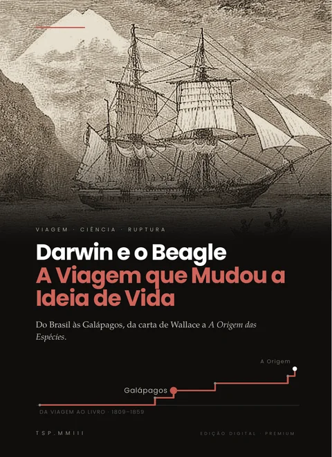 Capa do e-book Darwin e o Beagle: A Viagem que Mudou a Ideia de Vida