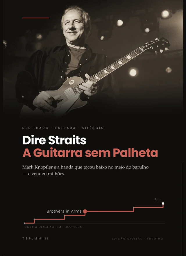 Capa do e-book Dire Straits: A Guitarra sem Palheta