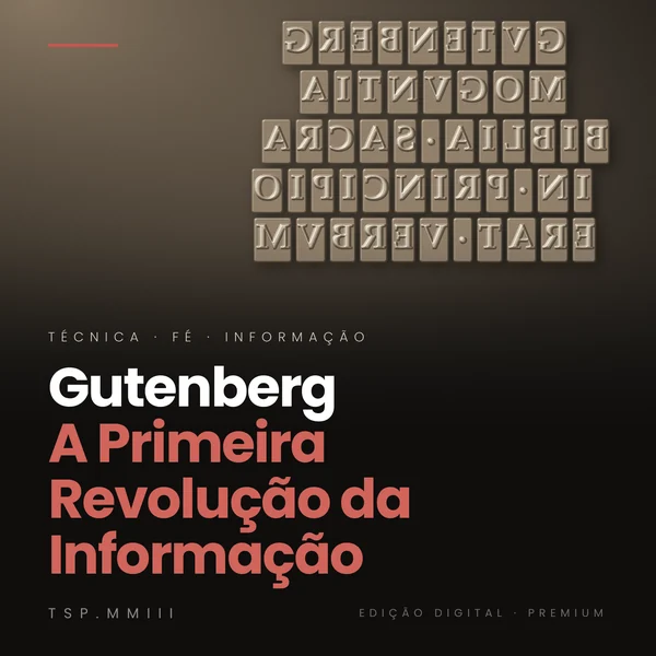 Capa do e-book Gutenberg: A Primeira Revolução da Informação