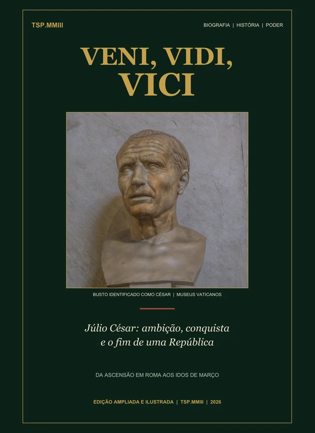 Capa do e-book Veni, Vidi, Vici — Júlio César: Ambição, Conquista e o Fim de uma República