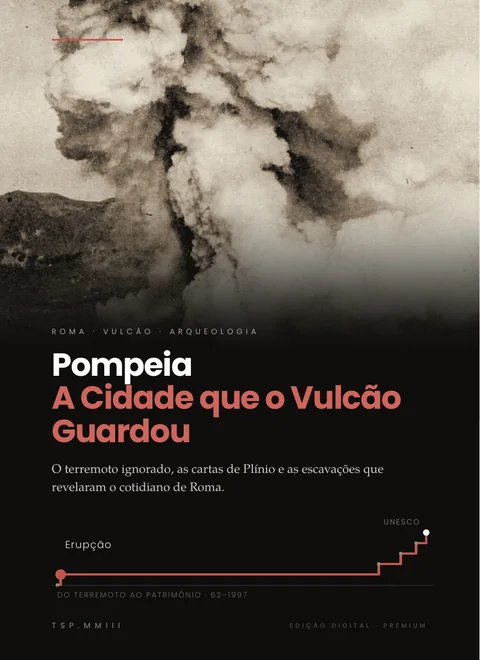 Capa do e-book Pompeia: A Cidade que o Vulcão Guardou