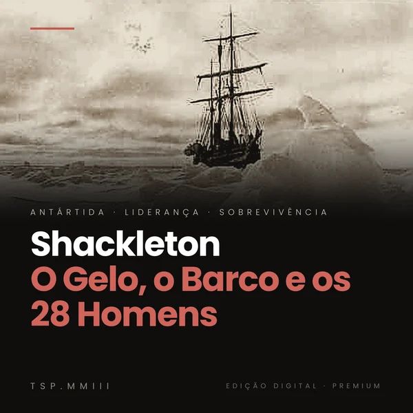 Capa do e-book Shackleton: O Gelo, o Barco e os 28 Homens